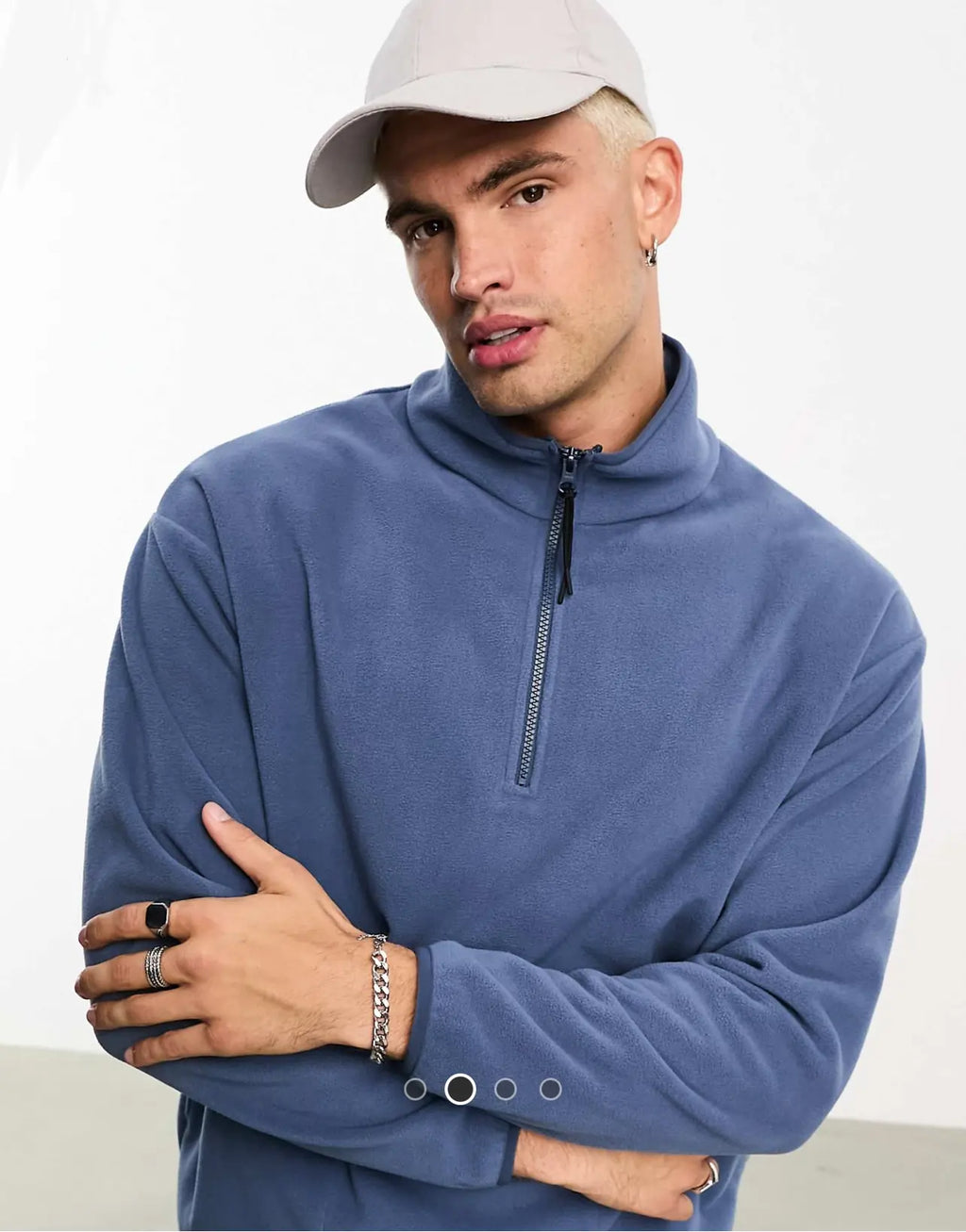 Asos design polar fleece quarter zip