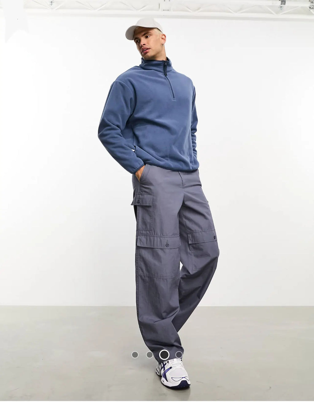 Asos design polar fleece quarter zip