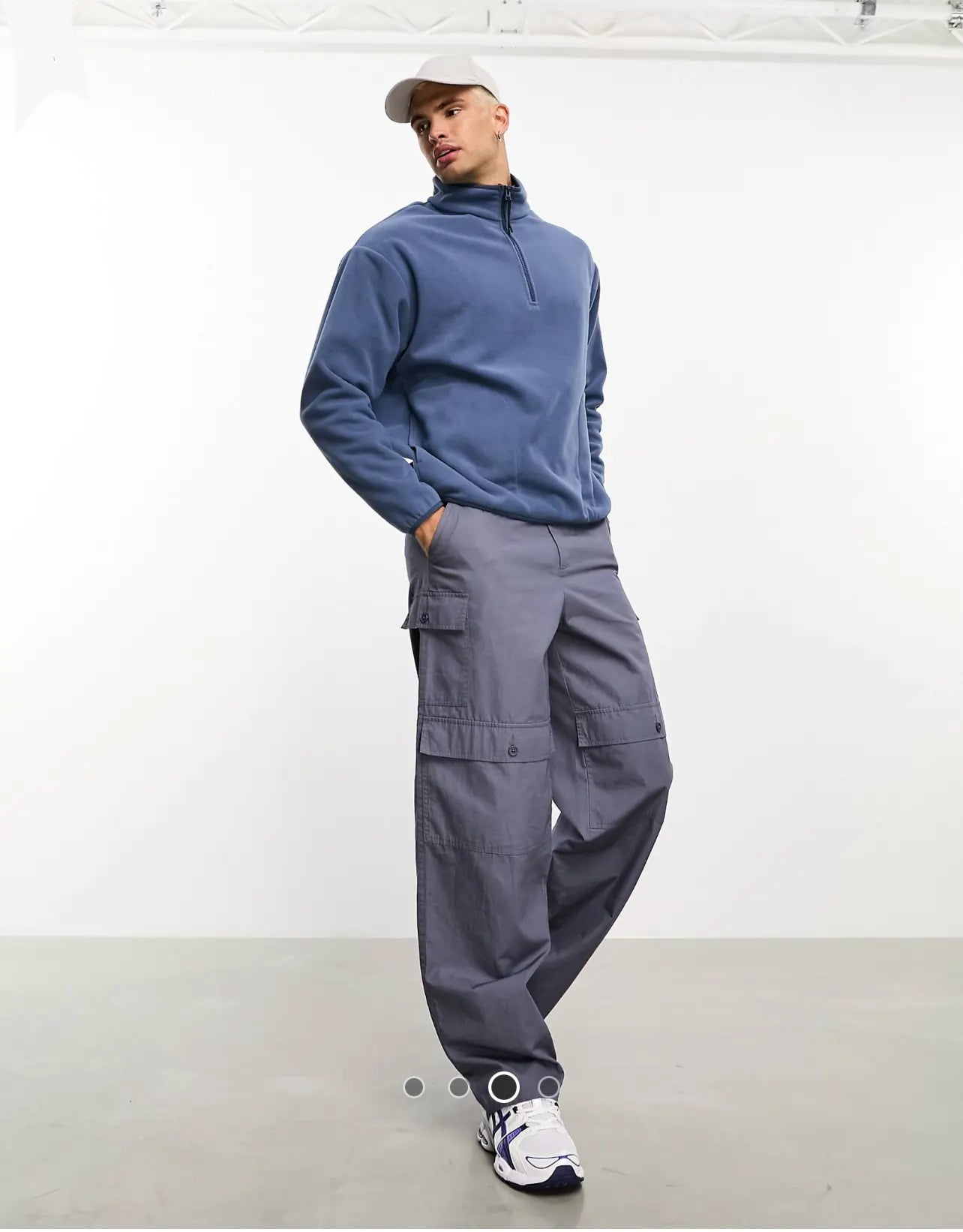 Asos design polar fleece quarter zip