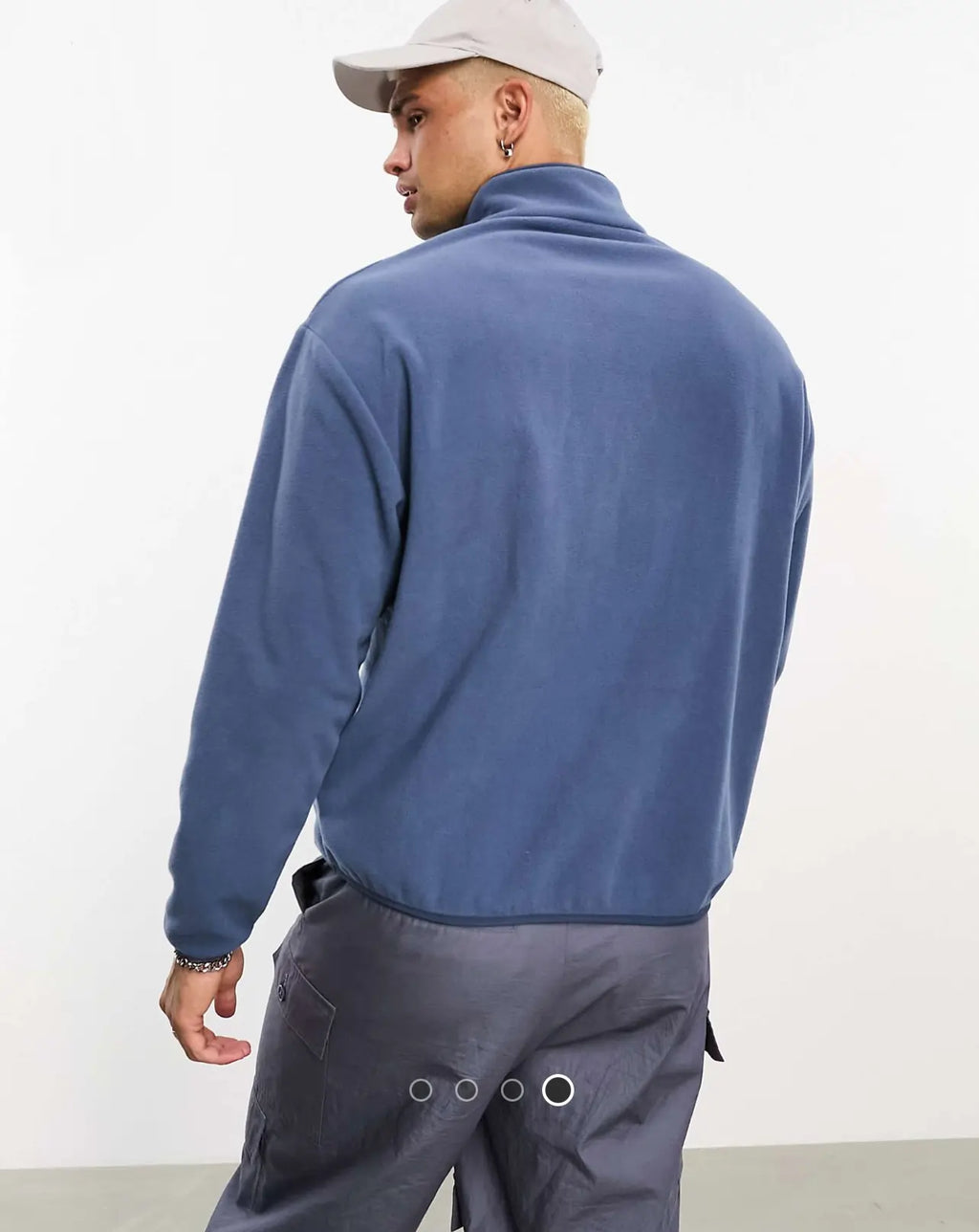 Asos design polar fleece quarter zip