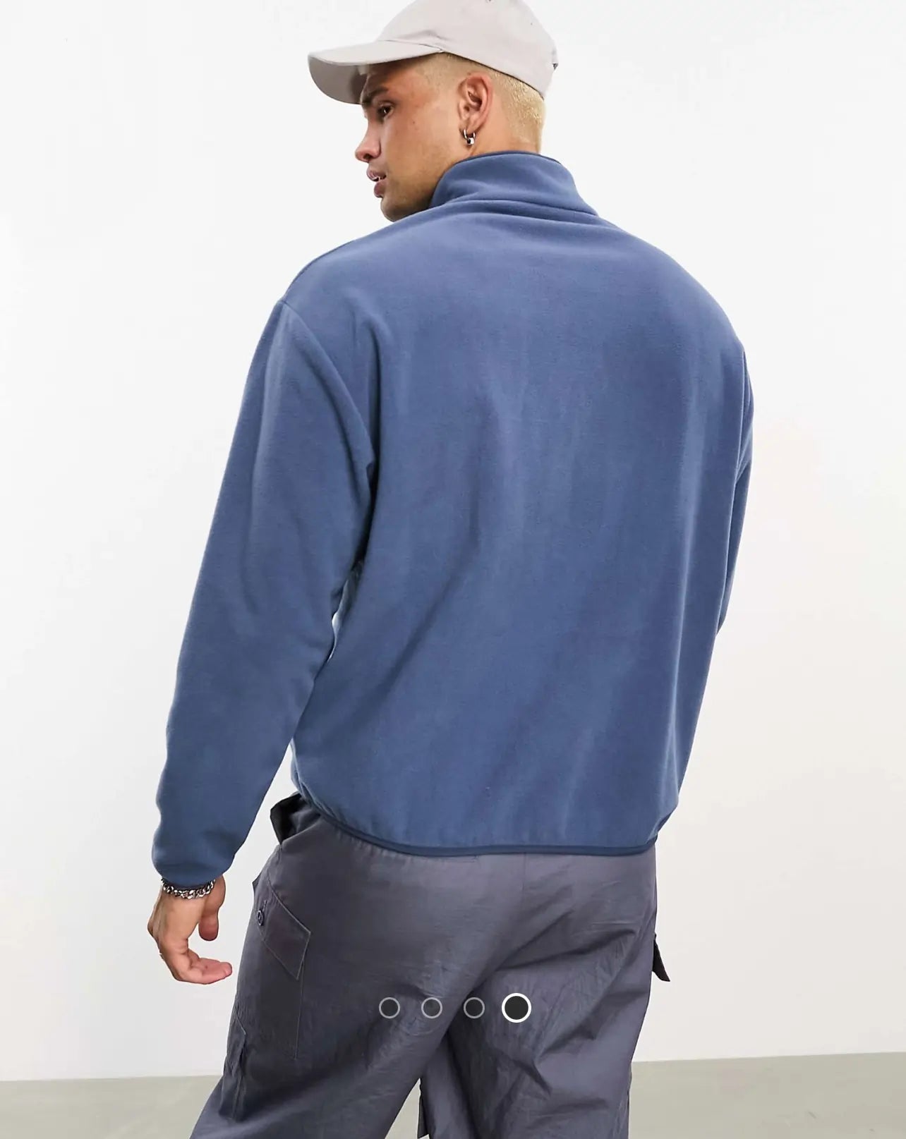 Asos design polar fleece quarter zip